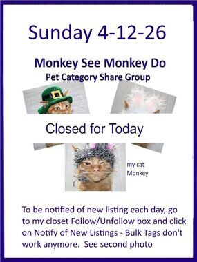 Sunday 4-12-26 Dog Cat Small Animal Pet Share Discussion Group